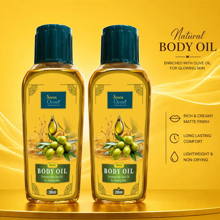 Seven Ocean Herbal Body Oil Combo - 200ml/200ml
