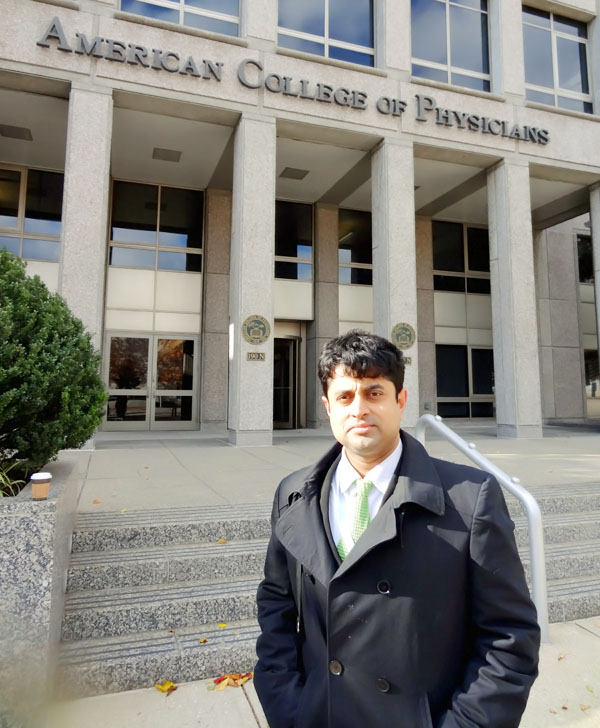 In Front of American College Of Physians