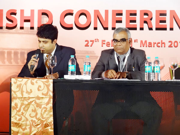 Chairing a session at the recent ISHD Meet, Mumbai.