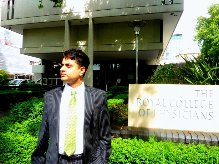 At the Royal College of Physicians, London