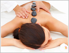 Hot Stone Therapy with energizing Oils 