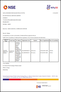 NSE Registration Certificate of Fortune Bulls