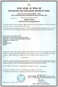 SEBI Registration Certificate JM Financial Services Limited